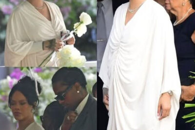 Pregnant Rihanna look Tenses during her Father’s Funeral in Barbados. The singer was joined by her family as she paid final respects to Ronald Fenty, who died from pancreatic cancer and other health complications.