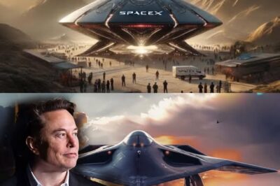 In a shocking revelation today, Elon Musk, the billionaire entrepreneur behind SpaceX and Tesla, unveiled what he claims is the first UFO fighter jet that “defies conventional physics.” The spacecraft, called Ethereon, is said to be equipped with propulsion technology that surpasses known aerodynamics, using an anti-gravity drive system based on the principles of quantum physics.