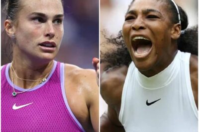 💥 Aryna Sabalenka Brimming with Hope to Break Serena Williams’ Historic Record 💥 The world No. 2 is on a mission. With every powerful serve and crushing forehand, Aryna Sabalenka edges closer to rewriting tennis history. Her eyes are locked on Serena Williams’ iconic milestone, a record many thought untouchable. Sabalenka’s confidence is soaring, and she’s not afraid to admit that chasing Serena’s legacy fuels her fire. Could this be the start of a new era in women’s tennis? Fans are watching every step as the chase intensifies.