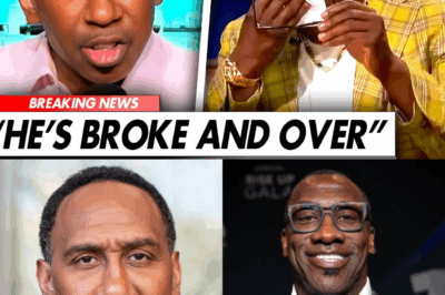 Stephen A. Smith BRUTALLY CLOWNS Shannon Sharpe In Explosive Rant, Exposes His Secret Money Problems, Says He’s Officially BROKE And DONE In Sports Media — Fans STUNNED As Stephen A. Declares Shannon’s Career OVER Forever While Mocking His Fall From Fame, Fortune, And TV Spotlight In Front Of Millions On Live Air, Leaving Viewers In Total Shock At The Savage Roast Heard Around The World