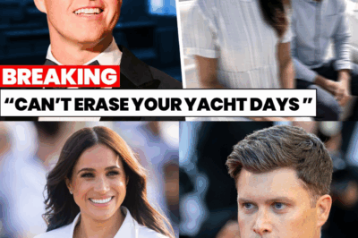 “Meghan Markle FURIOUS After Colin Jost Publicly EXPOSES Her Secret ‘Yacht Girl’ Photos—Fans Stunned by Leaked Images and Shocking Revelations About Royal Life Behind Closed Doors!”