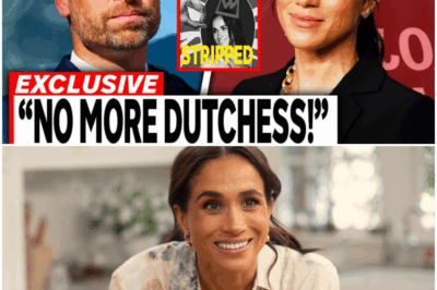 Prince William’s Ruthless Decree: The Royal Plan to Permanently Erase Meghan Markle’s Duchess Title in the Early Days of His Reign